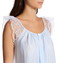 Amanda Rich Short Sleeve With Lace Trim Cotton Gown 106-80 -Simone Perele Bikinis Shop amanda rich amri01 106 80 cs1