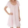 Amanda Rich Short Sleeve Knee Length Nightgown 146-SH