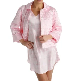 Amanda Rich Button Front Satin Bed Jacket 401QBJ -Simone Perele Bikinis Shop amanda rich amri01 401qbj cs2