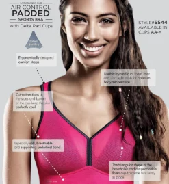 Anita Active Air Control Wire Free Sports Bra 5544 -Simone Perele Bikinis Shop anita anit01 5544 cs5