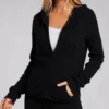Arlotta Cashmere Classic Front Zipper Jacket With Hoodie 3220