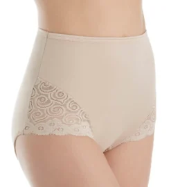 Bali Microfiber And Lace Shaping Brief Panty - 2 Pack X054