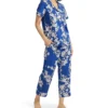 BedHead Pajamas Navy Shadow Blossom Short Sleeve Cropped PJ Set 2721295