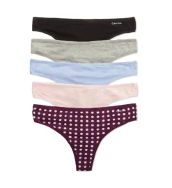Calvin Klein Form Thong - 5 Pack QD3746 -Simone Perele Bikinis Shop calvin klein cal001 qd3746 cs2