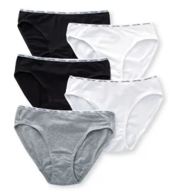 Calvin Klein Cotton Stretch Bikini Panty - 5 Pack QP1094M -Simone Perele Bikinis Shop calvin klein cal001 qp1094m cs2