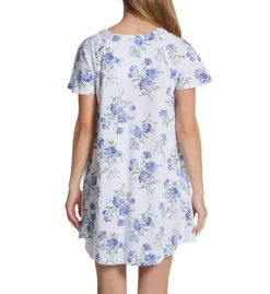 Carole Hochman 100% Cotton Short Sleeve Short Nightshirt CH22401 -Simone Perele Bikinis Shop carole hochman caho01 ch22401 bs