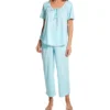Carole Hochman Short Sleeve Top & Capri Pajama Set CH32555