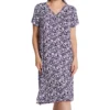 Carole Hochman Jersey Knit 42 Inch Short Sleeve Waltz Nightgown CH72352