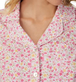 Carole Hochman 100% Cotton Short Sleeve Notch Collar Long PJ Set CH92552 -Simone Perele Bikinis Shop carole hochman caho01 ch92552 cs2