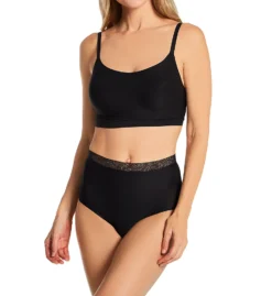 Chantelle Soft Stretch High Waist Brief Panty With Lace 11G7 -Simone Perele Bikinis Shop chantelle cha001 11g7 cs1