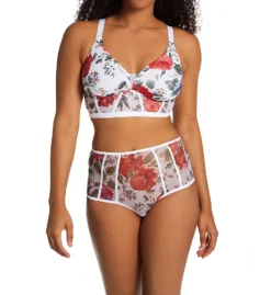 Cosabella Sardegna Printed Curvy Plunge Longline Bra SAR1162 -Simone Perele Bikinis Shop cosabella cos001 sar1162 cs1