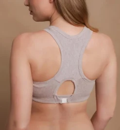 Cottonique Latex Free Organic Cotton Racerback Croptop Bra W12299 -Simone Perele Bikinis Shop cottonique cot01 w12299 bs