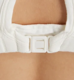 Cottonique Latex Free Organic Cotton Racerback Croptop Bra W12299 -Simone Perele Bikinis Shop cottonique cot01 w12299 cs1