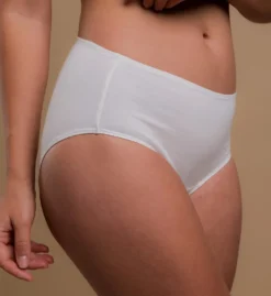 Cottonique Latex Free Organic Cotton Waist Brief - 2 Pack W22200C