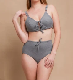 Cottonique Latex Free Organic Cotton Drawstring Brief 2 Pack W22219 -Simone Perele Bikinis Shop cottonique cot01 w22219 cs4