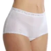 Cuddl Duds Lorraine Nylon Full Brief With Lace Trim Panty LR102