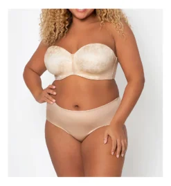 Curvy Couture Strapless Sensation 7-Way Uplift Bra 1211 -Simone Perele Bikinis Shop curvy couture cuco01 1211 cs1