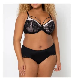 Curvy Couture Tulip Strappy Lace Push Up Bra 1267 -Simone Perele Bikinis Shop curvy couture cuco01 1267 cs3