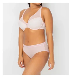 Curvy Couture Sheer Mesh High Cut Brief Panty 1313 -Simone Perele Bikinis Shop curvy couture cuco01 1313 cs5