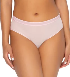 Curvy Couture Sheer Mesh High Cut Brief Panty 1313