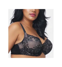 Curvy Couture Beautiful Bliss Lace Unlined Underwire Bra 1341 -Simone Perele Bikinis Shop curvy couture cuco01 1341 cs1
