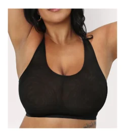 Curvy Couture Sheer Mesh Bralette 1355