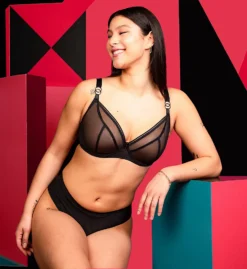 Curvy Kate Lifestyle Sheer Plunge Multi Part Cup Bra CK5711 -Simone Perele Bikinis Shop curvy kate cuka01 ck5711 cs1