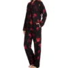Donna Karan Sleepwear Cozy Night In Brushed Back Jersey PJ Set D3823446