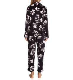 Donna Karan Sleepwear Signature PJ Velour Notch Collar Cropped Sleep Set D3923444 -Simone Perele Bikinis Shop donna karan sleepwear dks01 d3923444 bs
