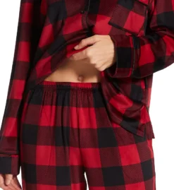 Donna Karan Sleepwear Signature PJ Velour Notch Collar Cropped Sleep Set D3923444 -Simone Perele Bikinis Shop donna karan sleepwear dks01 d3923444 cs2