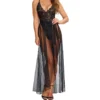 Dreamgirl Lace Teddy With Removable Maxi Skirt 10996