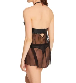 Dreamgirl Sheer Mesh And Lace High Neck Babydoll 11796 -Simone Perele Bikinis Shop dreamgirl dg001 11796 bs