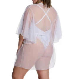 Dreamgirl Plus Sized Mesh Robe & Teddy 2 Pc Set 12803X -Simone Perele Bikinis Shop dreamgirl dg001 12803x bs