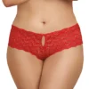 Dreamgirl Plus Size Open Crotch Heart Back Panty 1442X