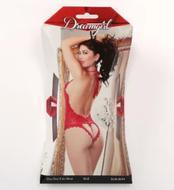 Dreamgirl Halter Stretch Lace Teddy 8694 -Simone Perele Bikinis Shop dreamgirl dg001 8694 cs1