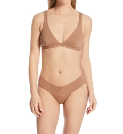 Eberjey Pima Stretch Cotton V Thong 2025LRV -Simone Perele Bikinis Shop eberjey eber01 2025lrv cs1