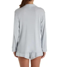 Eberjey Gisele Long Sleeve Short PJ Set PJ1018L -Simone Perele Bikinis Shop eberjey eber01 pj1018l bs