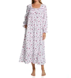 Eileen West Flannel Long Sleeve Ballet Nightgown 5025062