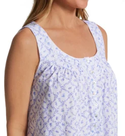 Eileen West 100% Cotton Jersey Knit Sleeveless Short Gown 5026608 -Simone Perele Bikinis Shop eileen west eilw01 5026608 cs2