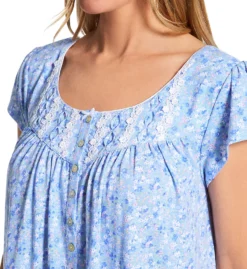 Eileen West 100% Cotton Jersey Knit Cap Sleeve Long Gown 5226608 -Simone Perele Bikinis Shop eileen west eilw01 5226608 cs2