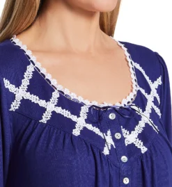 Eileen West Brushed Sweater Knit Long Sleeve Short Nightgown 5325059 -Simone Perele Bikinis Shop eileen west eilw01 5325059 cs1