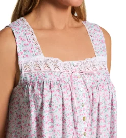 Eileen West 100% Cotton Woven Lawn Sleeveless Short Chemise 5325098 -Simone Perele Bikinis Shop eileen west eilw01 5325098 cs2