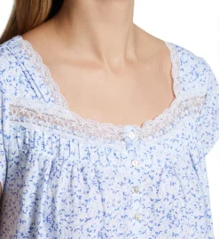 Eileen West 100% Cotton Jersey Knit Cap Sleeve Long Gown 5425087 -Simone Perele Bikinis Shop eileen west eilw01 5425087 cs2