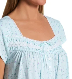 Eileen West 100% Cotton Jersey Knit Cap Sleeve Long Gown 5425090 -Simone Perele Bikinis Shop eileen west eilw01 5425090 cs2