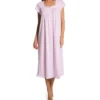 Eileen West 100% Cotton Jersey Knit Cap Sleeve Long Gown 5426602
