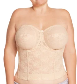 Elila Lace Strapless Longline Underwire Bra 6621 -Simone Perele Bikinis Shop elila elil01 6621 cs3