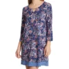 Ellen Tracy Paisley 3/4 Sleeve Chemise 8025557