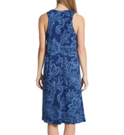 Ellen Tracy Blue Paisley Sleeveless Midi Sleepshirt 8225558 -Simone Perele Bikinis Shop ellen tracy elen01 8225558 bs