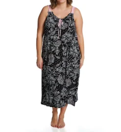 Ellen Tracy Black Paisley Midi Gown With Soft Bra 8225573 -Simone Perele Bikinis Shop ellen tracy elen01 8225573 cs6