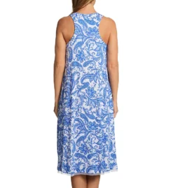 Ellen Tracy Paisley Sleeveless Mid Gown With Soft Bra 8225580 -Simone Perele Bikinis Shop ellen tracy elen01 8225580 bs